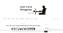 Desktop Screenshot of justlovebloggingit.info